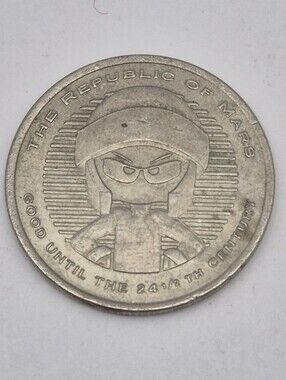 MARVIN The MARTIAN Coin Warner Bros. Looney Tunes Token Coin Vintage 1996